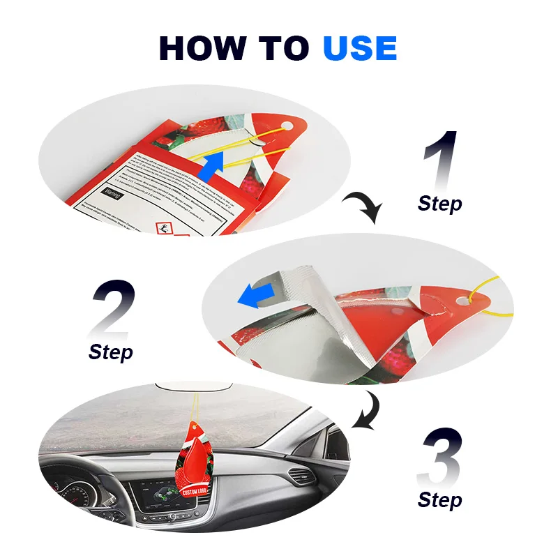 Custom Personalized Car Scent Diffuser Flavor Fragrance Hanging Car Air Freshener Gel Air Freshener Car