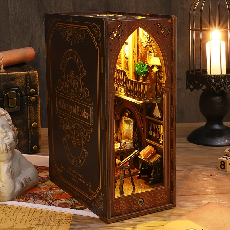 Рекламный набор для книг «DIY» миниатюрный кукольный домик 3D деревянная головоломка украшение дома подарки