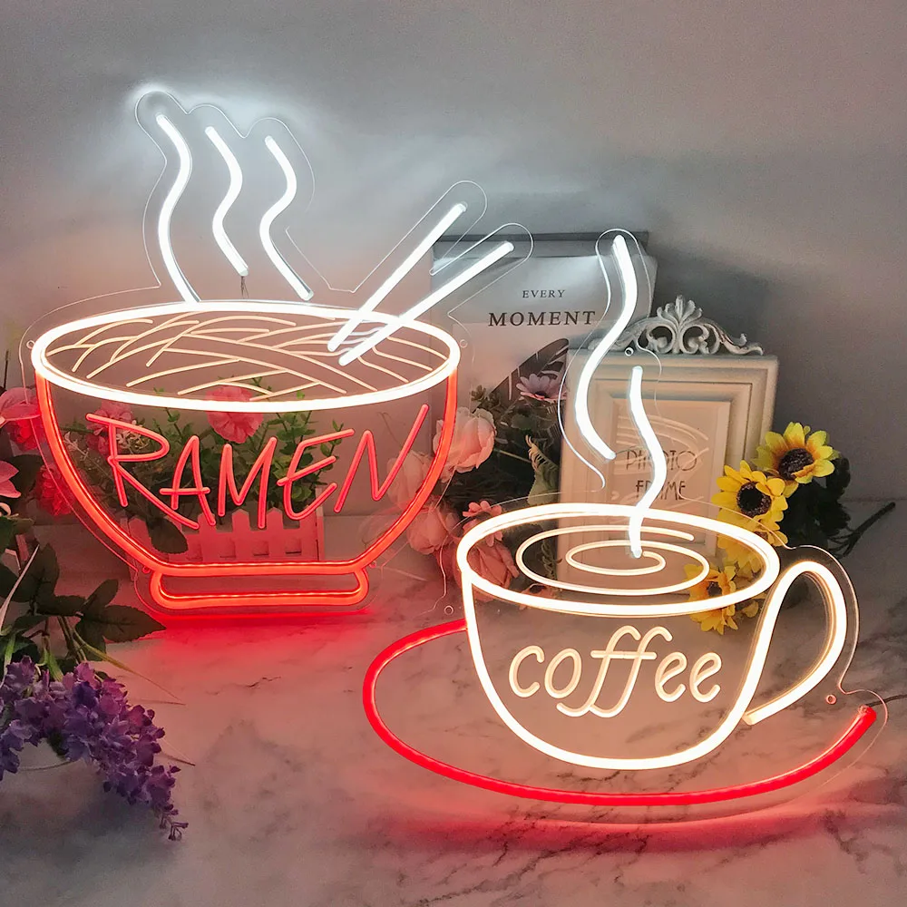 Engraving Design Logo Custom Text Event DIY Acrylic Board Light Flexible Lamp LED Neon Sign