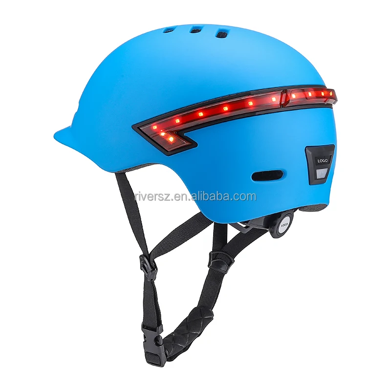 OEM Manufacturer hottest Fashionable Urban cycling helmet rechargeable USB remote control helmet with lights
