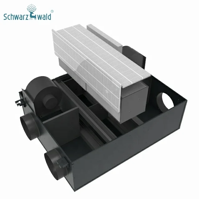 Ceiling Mounted HRV Fresh Air Exchanger Room Ventilation Systems With Heat Recovery