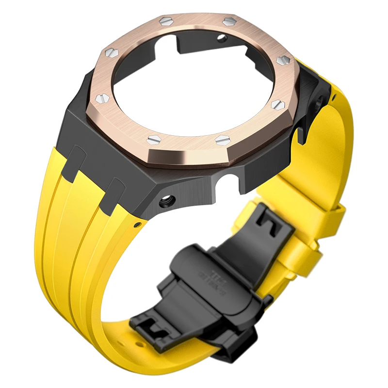 gshock original GA2100 metal case mod 316l stainless steel watch case with diamond bezel for casioak mod ga2100