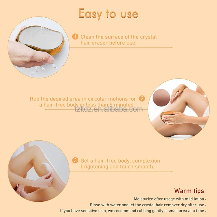 Factory wholesale Upgrade style Painless Exfoliation Hair Removal Tool Crystal Hair Eraser Magic Crystal Hair Remover