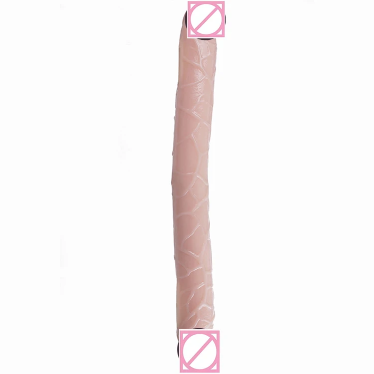 high quality bendable wholesale price adults female masturbation flexible simulation double-headed manual penis dildo toys