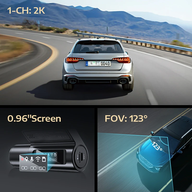 Arpha A12 Wholesale Best Dashcam 2k Hidden WIFI Wireless Dash Camera GPS Dash Cams Car Dvr Dash Cam