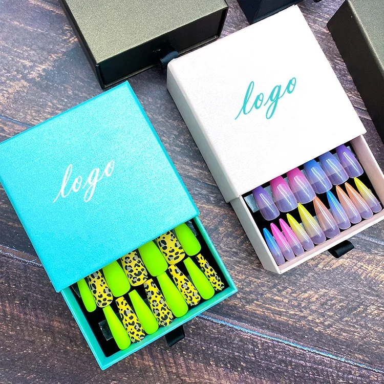 Tstory 2021 искусственные ногти салон профессиональные продукты дизайн ногтей длинный гроб пресс на ногти