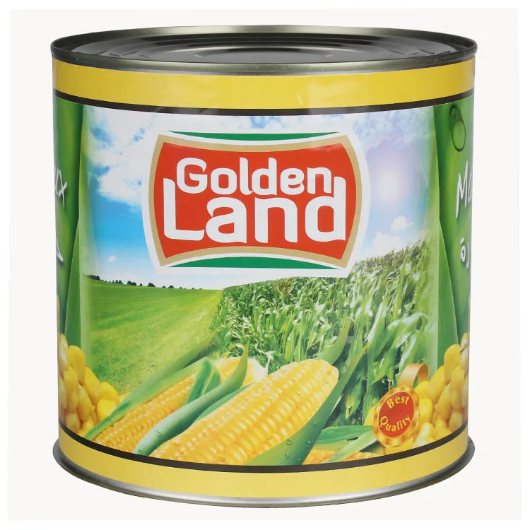 many types of packing non gmo product of corn in can