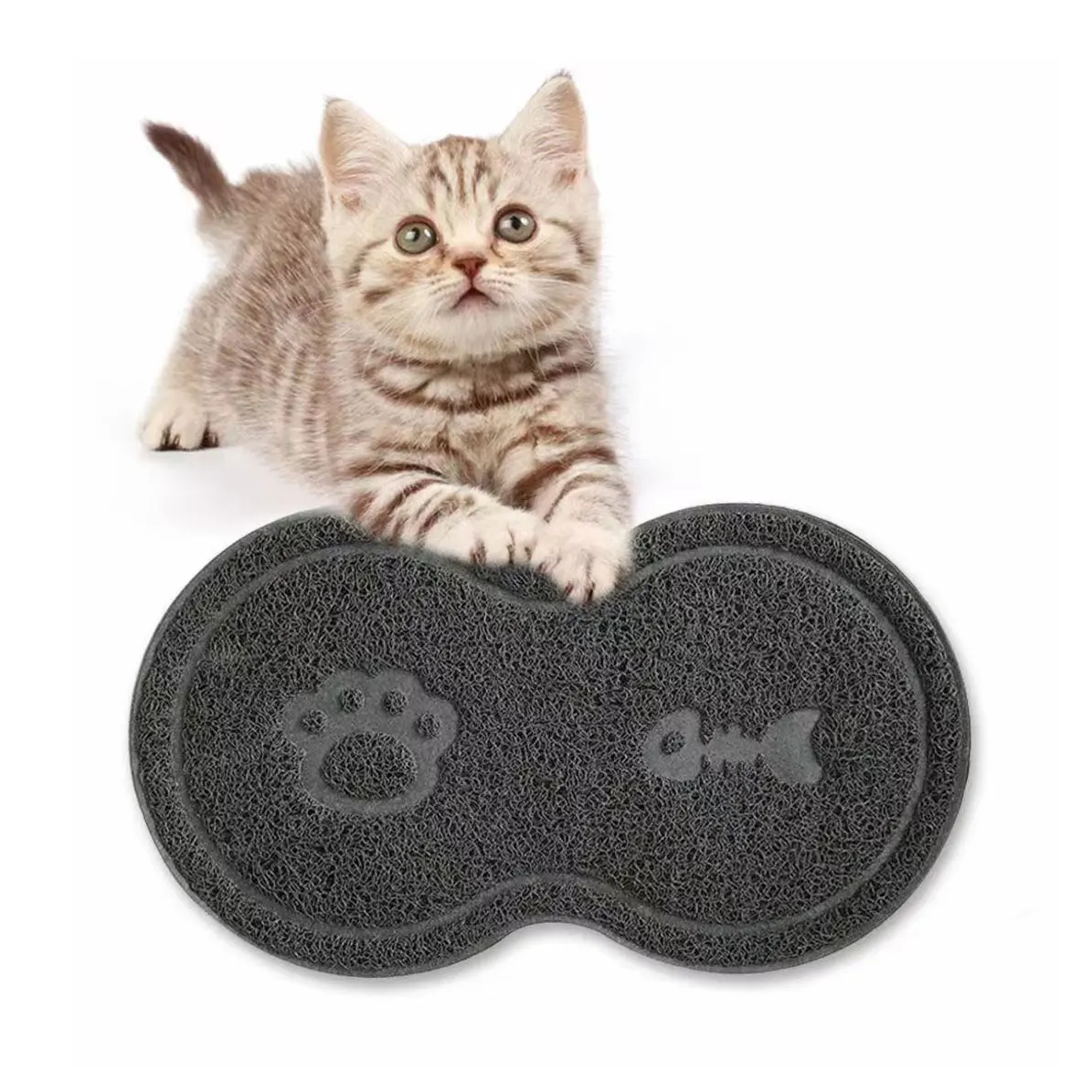 Cute Design Cat Litter Mat New Shape Pvc Mat For Pets