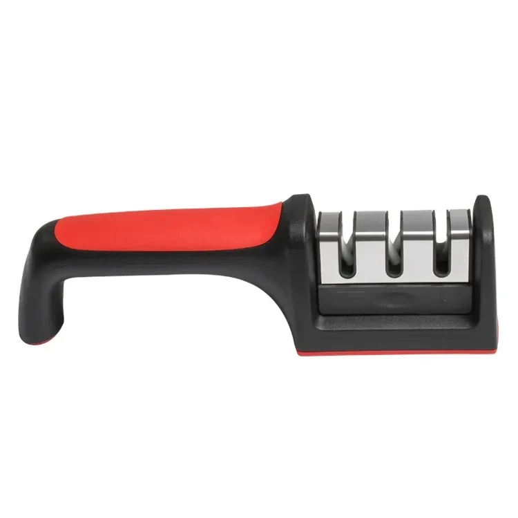 4 in one  new design smart Knife Sharpener  Kitchen small tool red handle