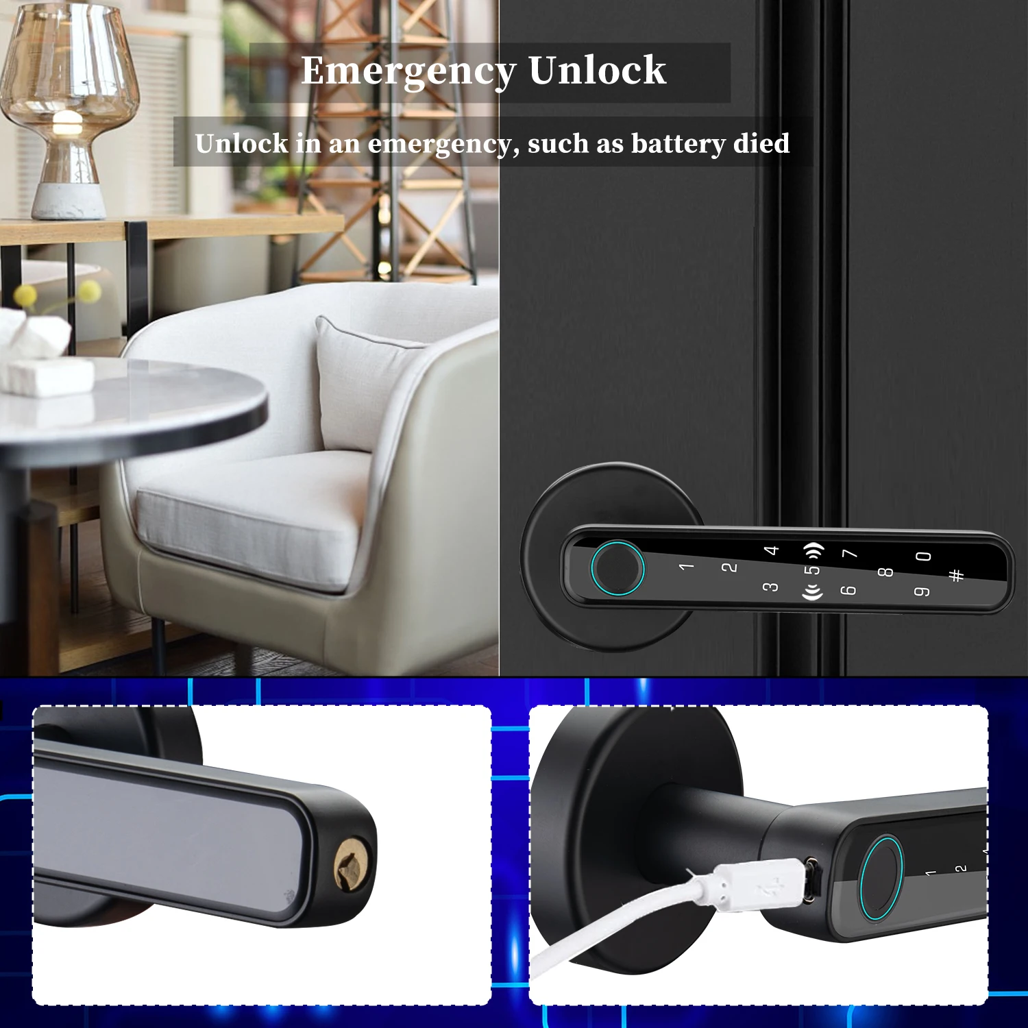 fingerprint wifi door lock system europe mortise tuya wifi door lock zinc alloy cerraduras stainless steel door handle locks