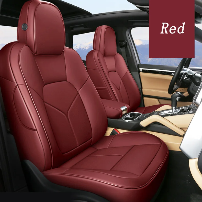 Pakistan leather pu without headrest in beige colour car seat cover cushion for toyota axio mercedes