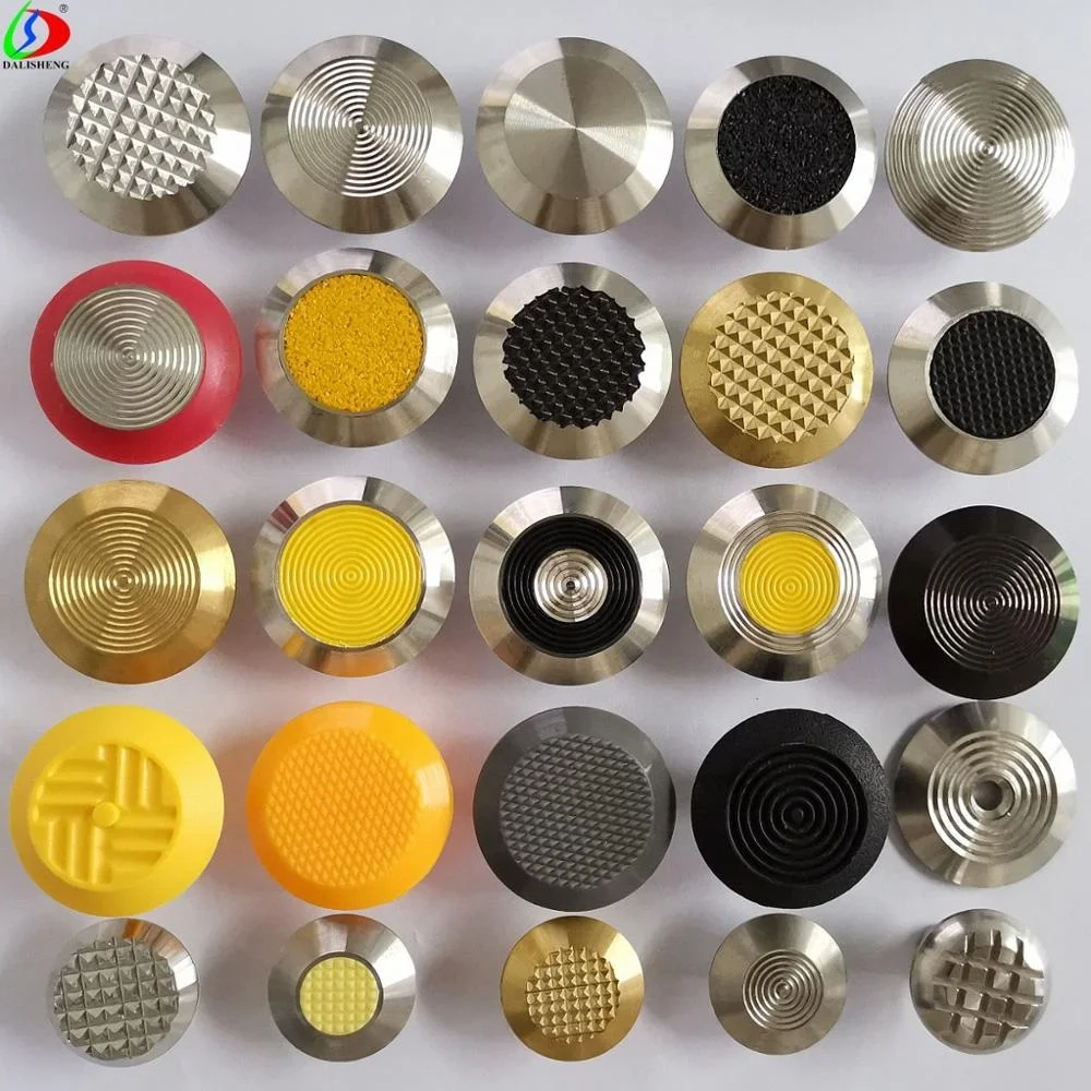 
304/316 steel tactile indicator stud, plastic tactile indicator stainless steel stud for blind paving,carborundum tactile stud 