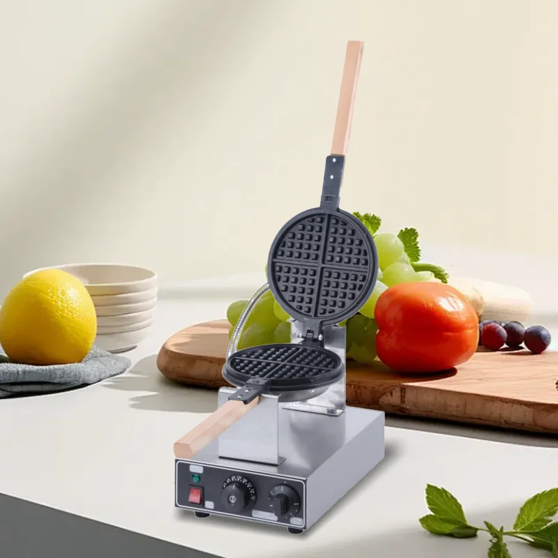 Best Selling  Commercial Grade Waffle Maker Professional Snack Machine  Stainless Steel Waffle Maker Rotated  Waffle Maker