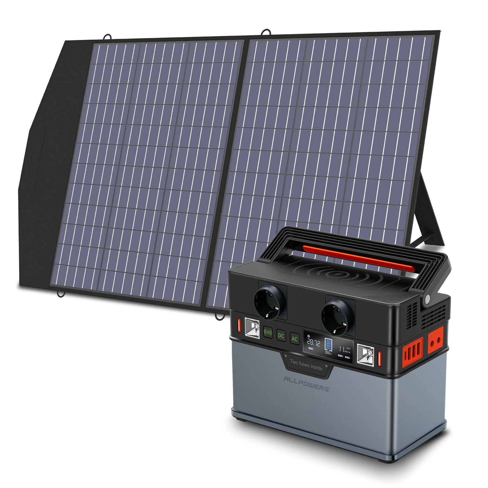Factory Manufacturer 300w Solar Power Station Portable Energy Storage System with Wireless Charging for Laptop Home Use