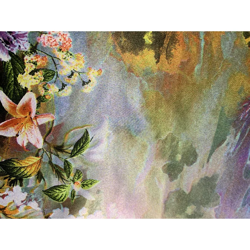 Factory price wholesale 75300 matt satin flat screen printing american taffeta fabric and textiles for clothing