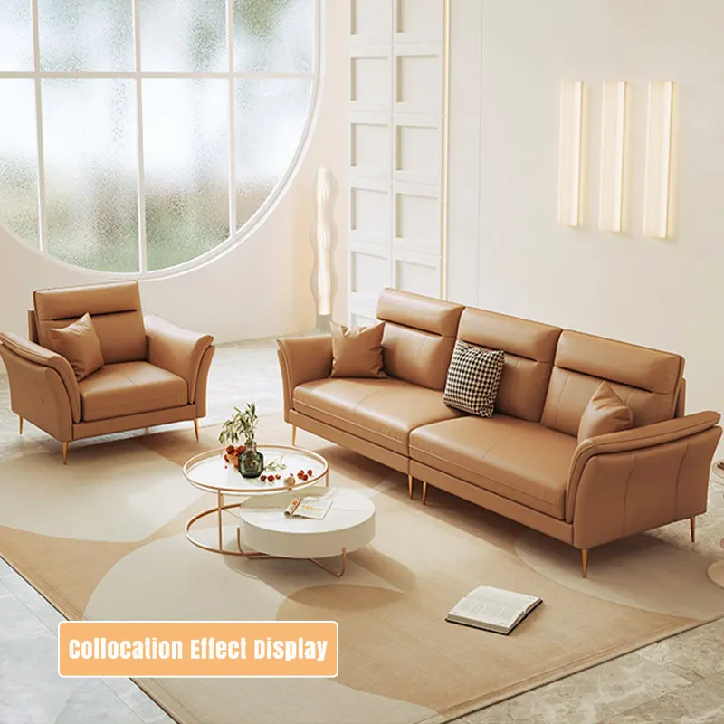 Wholesale New Design Microfiber Fabric Living room Sofa Three Seat Upholstered Sofa