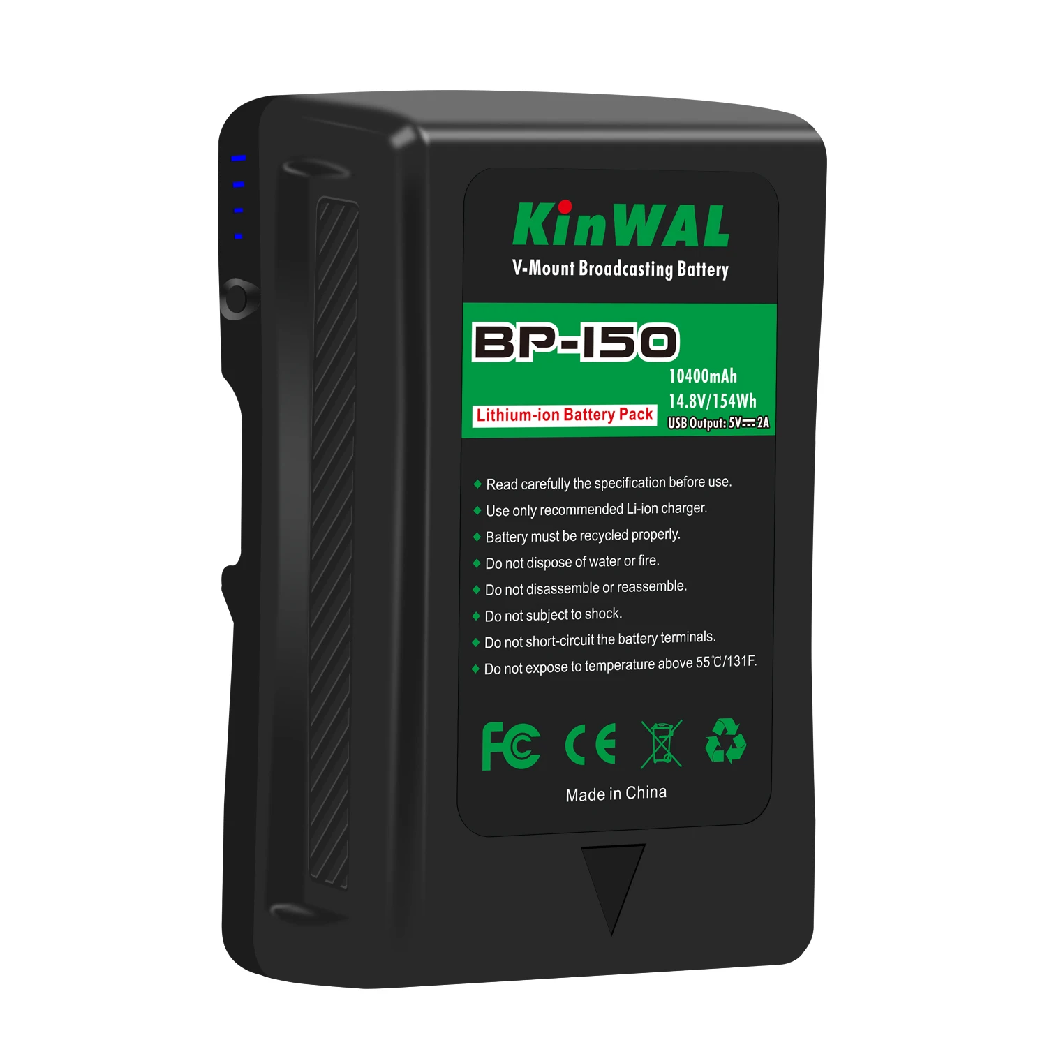BP-150W 14,8 V батарей V-Mount V-Lock для видеокамеры вещания светодиодной подсветкой Sony HDW-800P PDW-850 BP-150 V образное Крепление аккумулятора