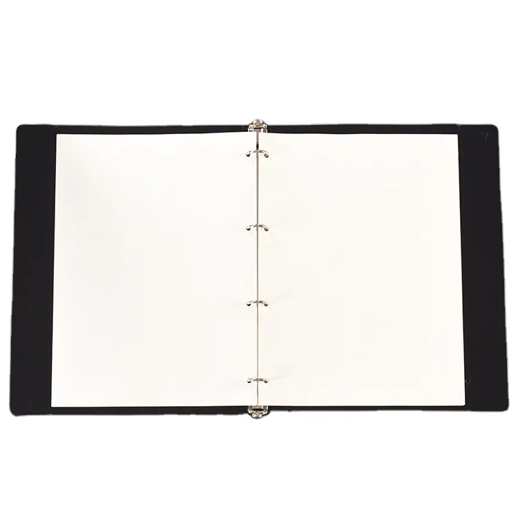 Hot Sales Black Frosted PP File Binder Office Plastic Folder 4 D-ring File folder A4 Plastic Binder Folder