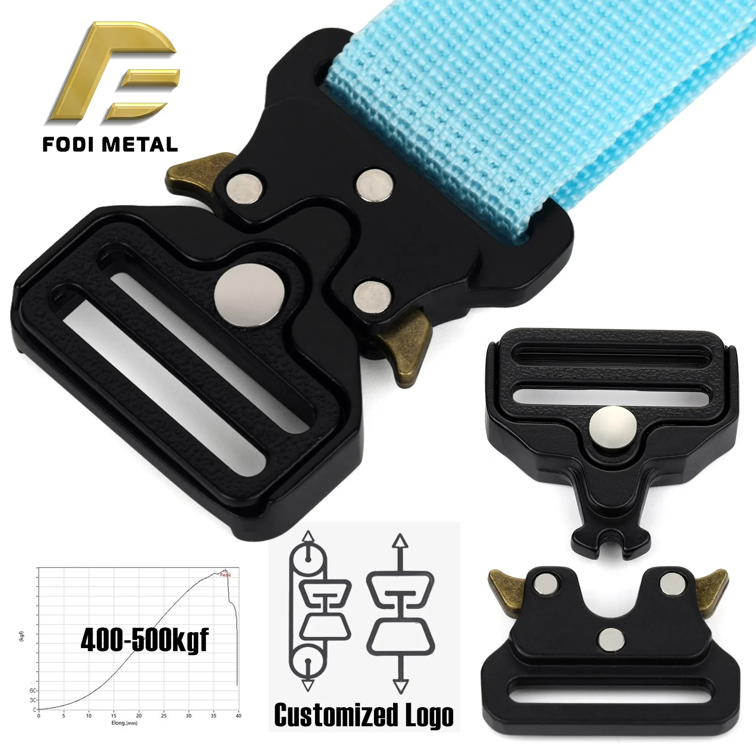 T5045A Manufacturer 26mm Metal Dog Release Buckle Collar Beagle