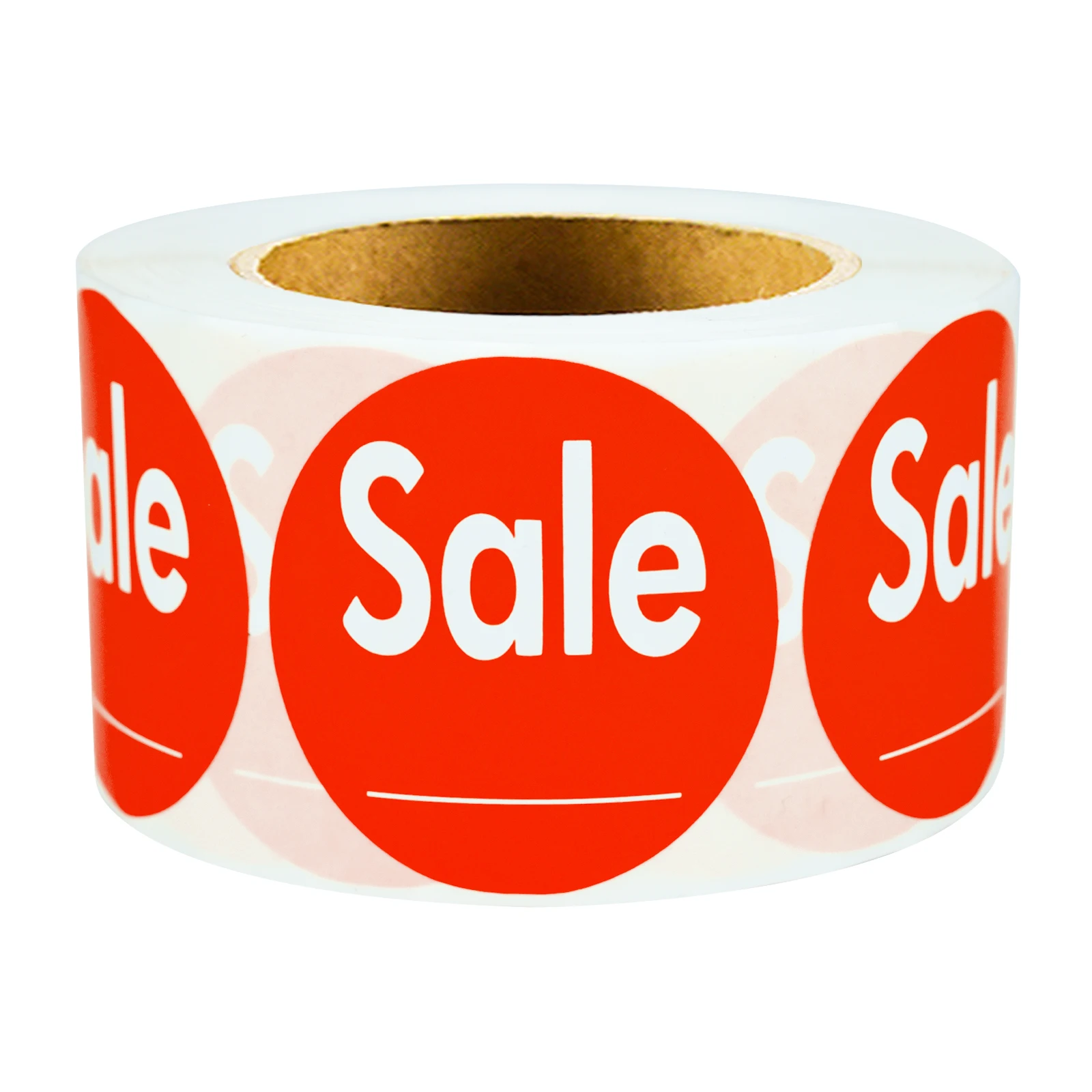 500-Pack Red SALE Labels - Self-Adhesive Discount Stickers for Retail Promotions, Clear Pricing Tags for Sales Events