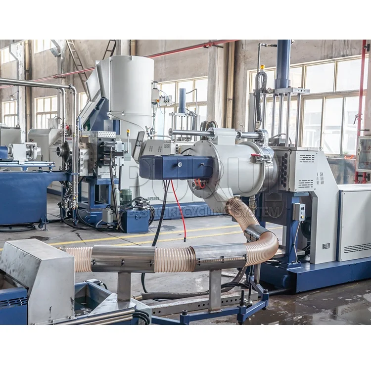 Plastics recycling and pelletizing machines agriculture film granulator machines