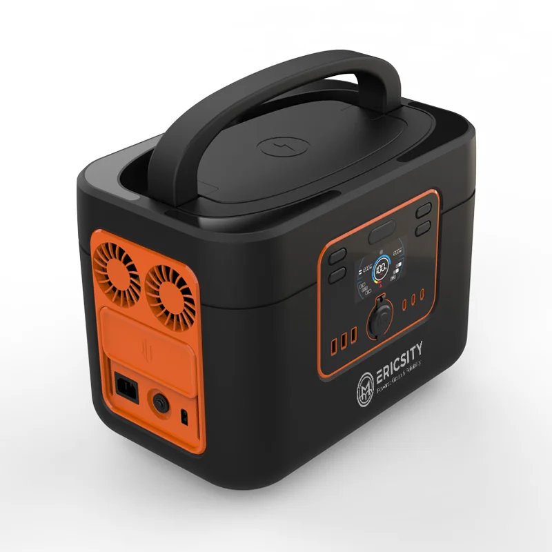 Ericsity 110V 220V Lithium Battery Off Grid Portable Solar Generator 700W 1200W  Portable power station