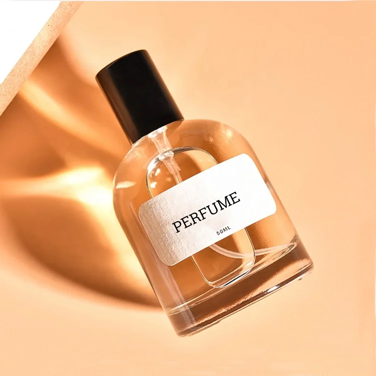 New Design Luxury Custom Box Fragrance Packaging 50ml Round Cylinder Clear Empty Perfume Bottle for Dubai Market