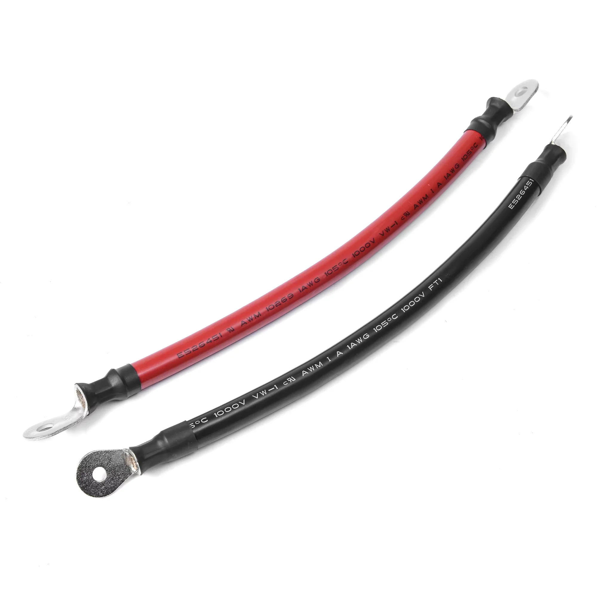 Liantian 12 Inch Length 4awg Battery To Battery Interconnect Cable Stranded Insulated Wire Battery Bable With 3/8 Lug