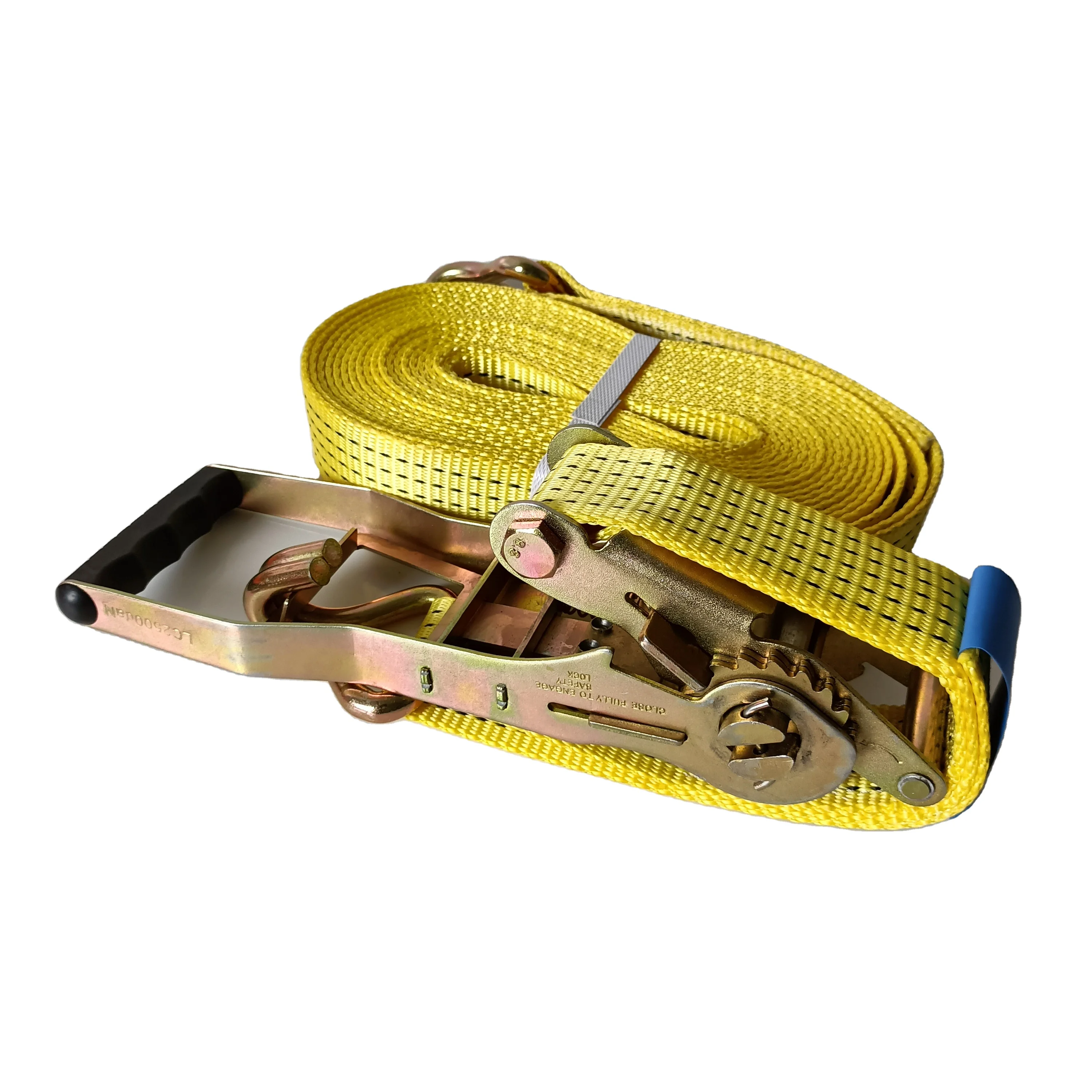 Good price 50 mm Ergo ratchet Straps Tie Down Lashing Strap  truck safety belt  5 ton tie down strap