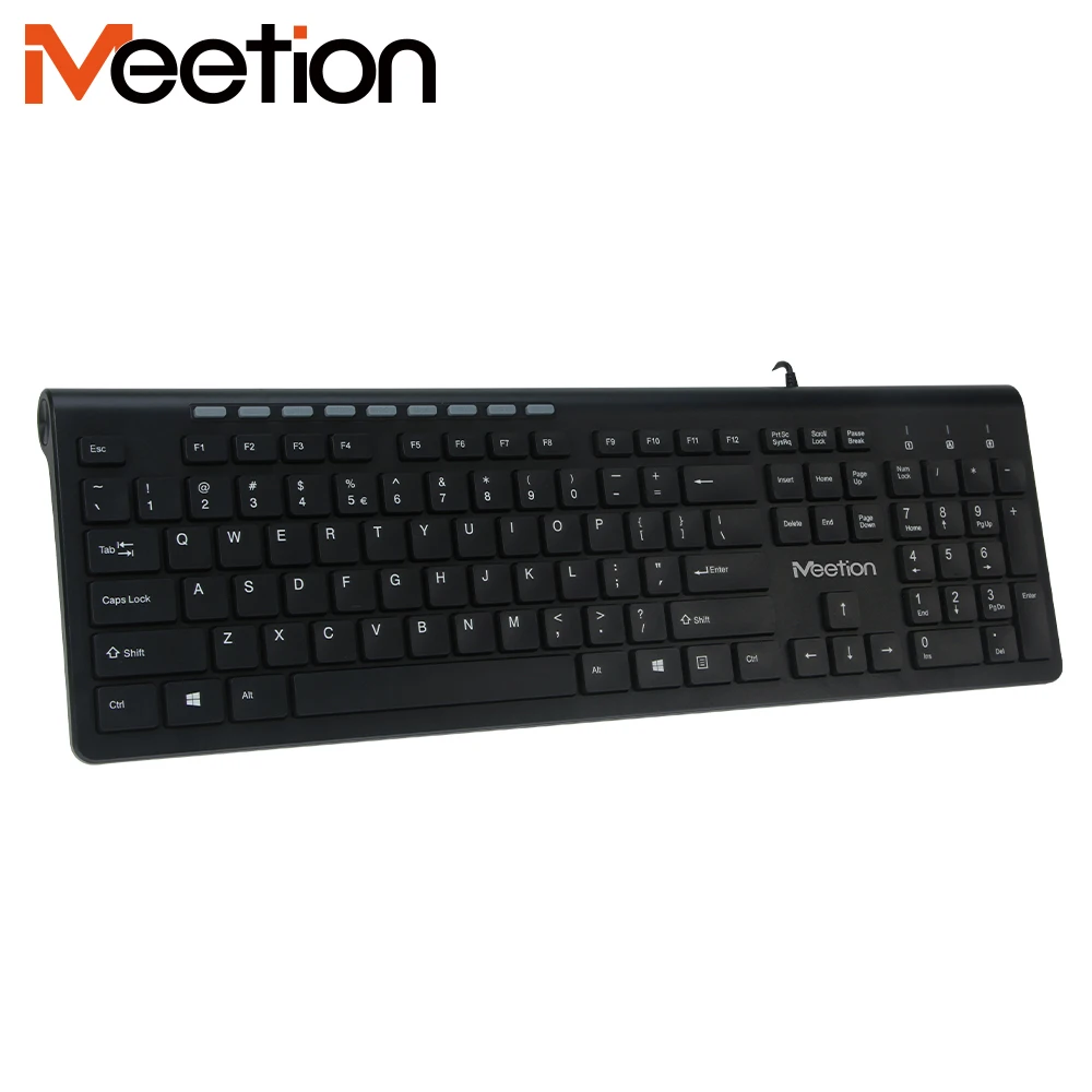 Meetion MT-K842M 10 Multi-function Keys Standard Size Waterproof Business Design Office Entertainment Wired Keyboard