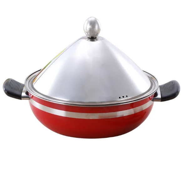 
Tagine Double Pot 28cn Steam Stainless Steel Hot Pot Steamer Pot Cooker With Stainless Steel Lid 