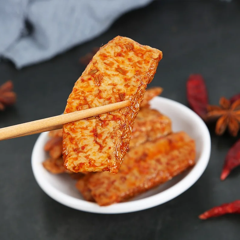 50 small bag 770g spicy tofu and bean curd snack hand shredded vegetarian steak exotic snacks dried tofu snacks