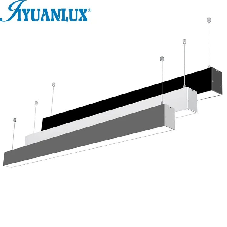 75mm Width Luxury Profile Indoor LED Pendant Linear Light 75mm Width Hanging Profile Chandelier Bedroom Cloth Shop Office