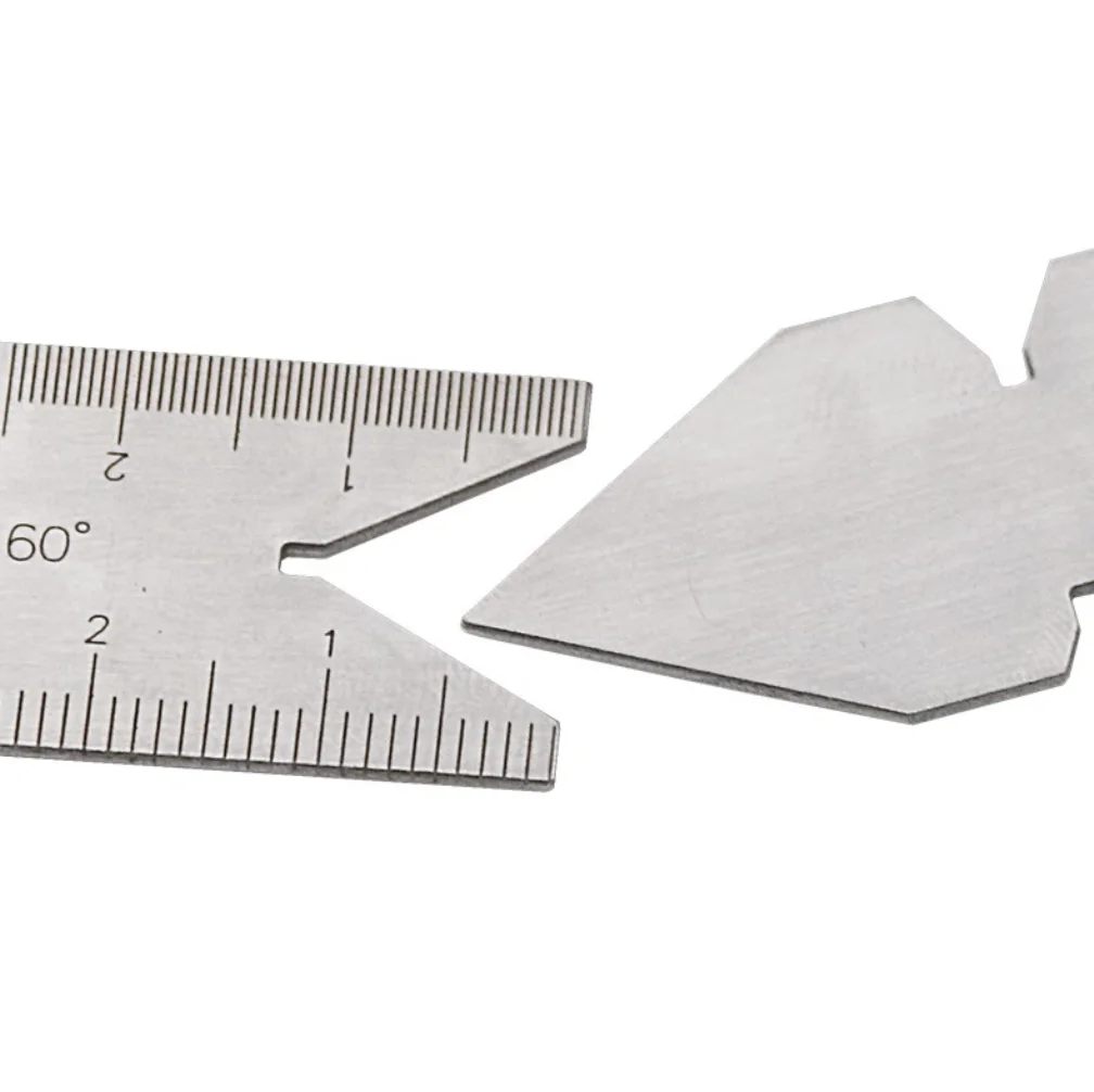 55/60 Degree Center Gauge Metric Screw Cutting Thread Pitch Centering Gauge Stainless Steel Measuring Lathe Tools