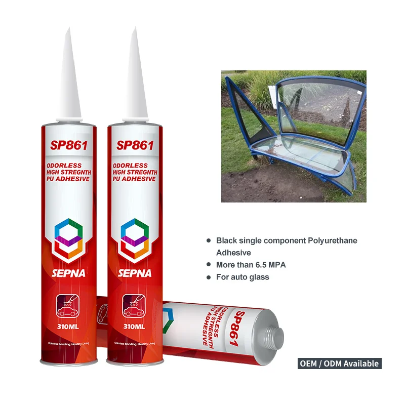 High Strength Bonding Black car Polyurethane Windshield Windscreen Sealant Adhesive for automotive glass