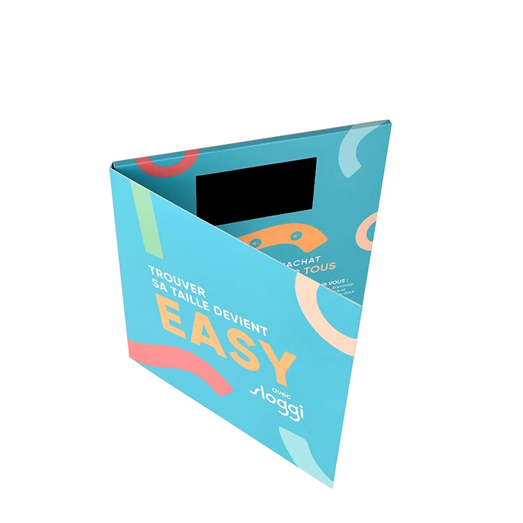 Promotional Tft Business Christmas Lcd Video Player Books Brochure Card Video Postcard