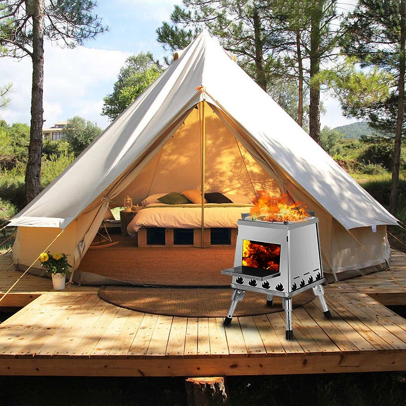 Multi-functional small size Outdoor camp hiking Travel road trip Firewood Stoves