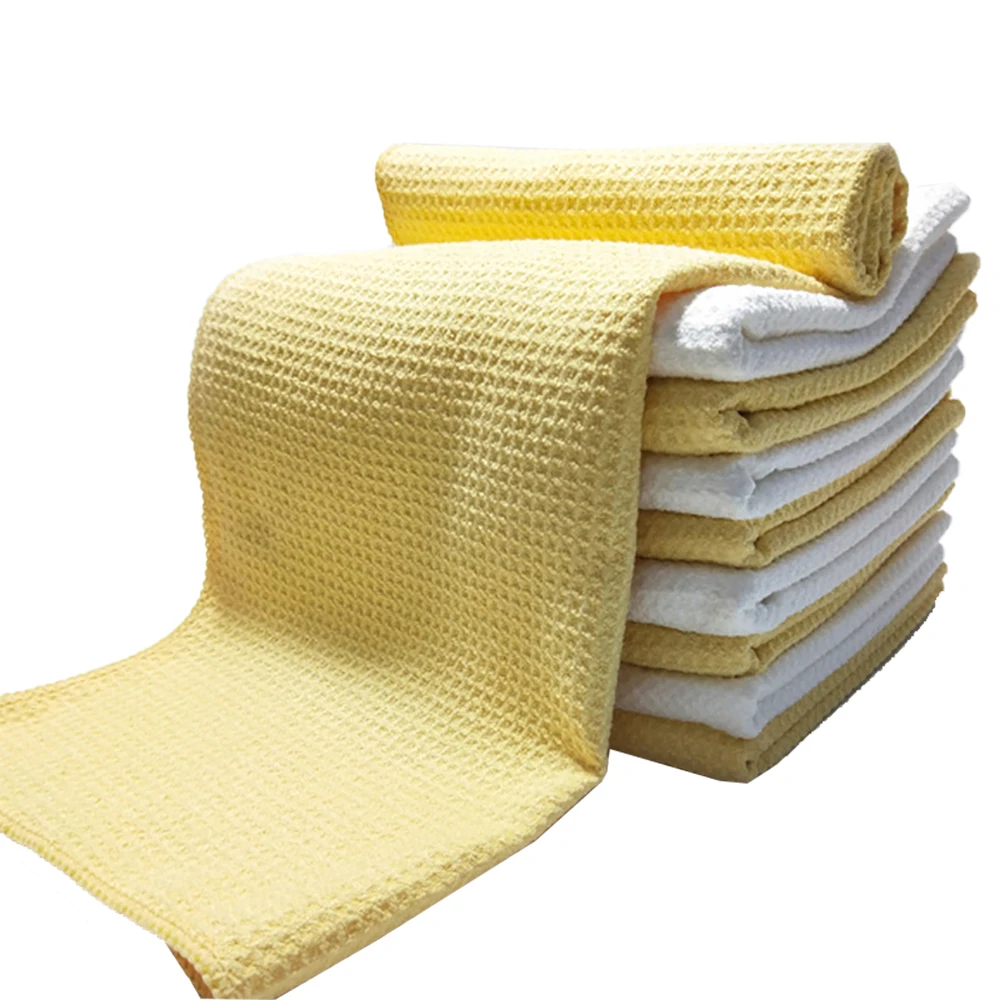 Waffle Drying Towels For Car Microfiber Towel Waffle Weave Car Drying Towels Waffle Cleaning Cloth
