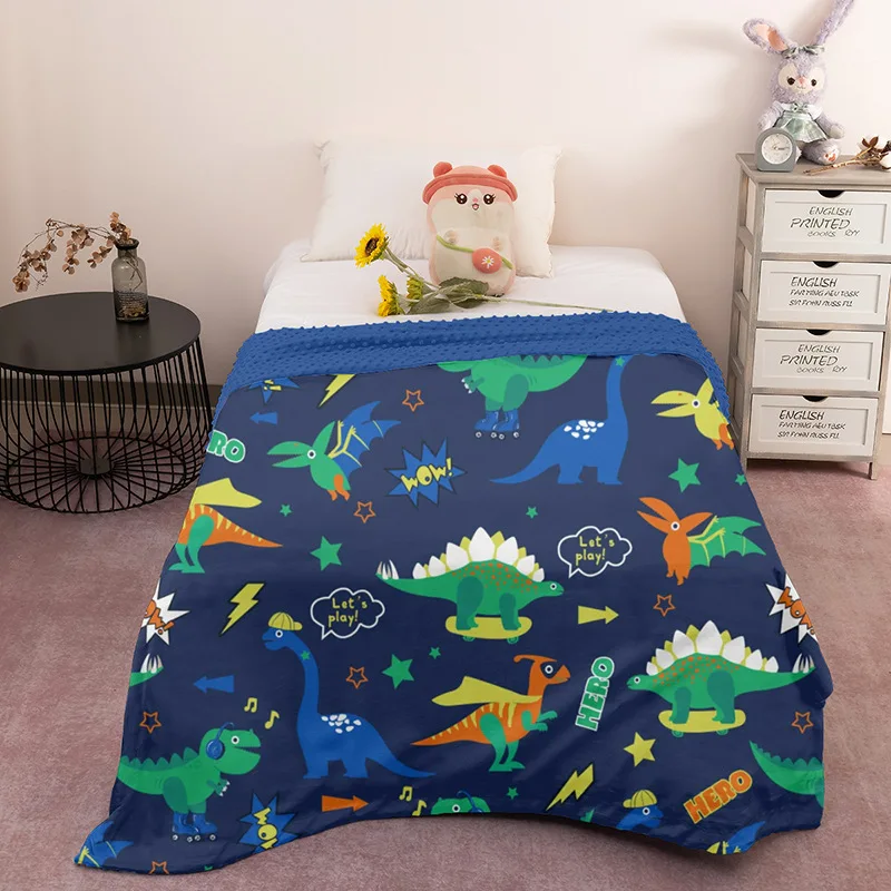 High Quality Minky Baby Quilt Blanket Warmth and Soft for Children and Adult