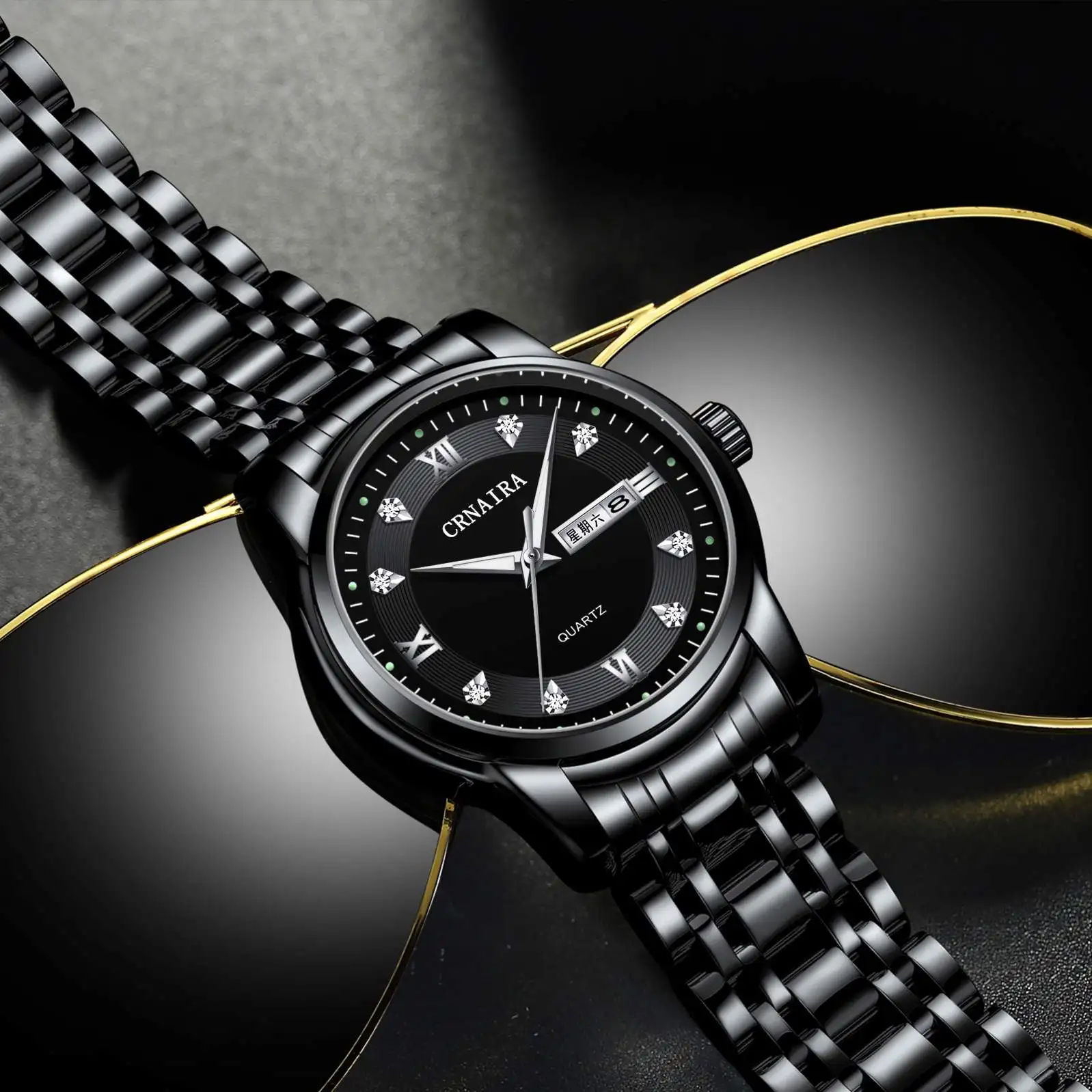 Wristwatches Hot Sale Men Wristwatches 3 ATM Water Resistant Water Wholesale Quartz Watch Made In China Price CRNAIRA C868