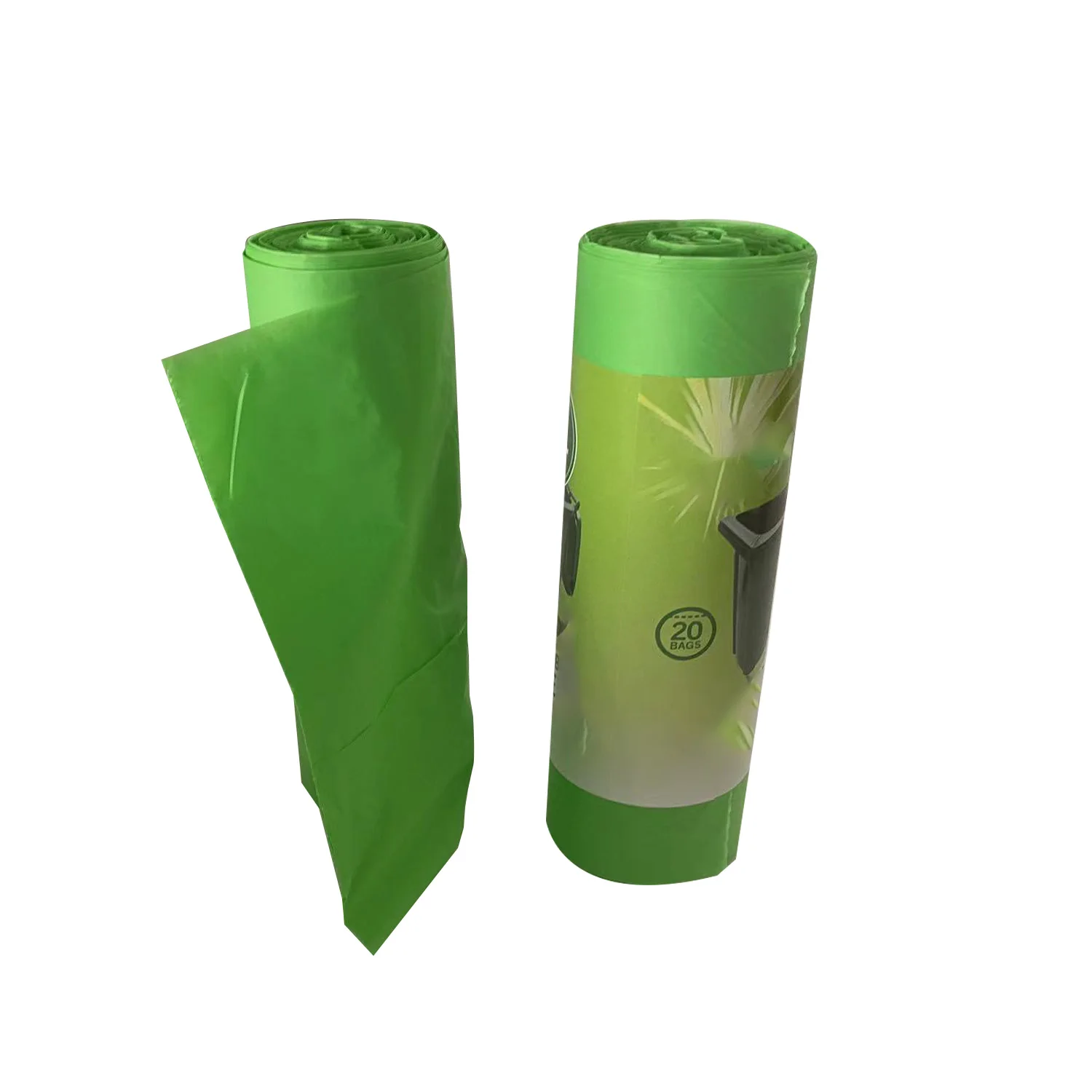 Custom Logo Printed Disposable PLA Biodegradable Garbage trash Bags Compostable Environmental Protection