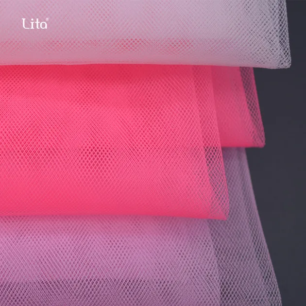 100% Polyester Cheap Mosquito Net Women Dress Material Fabric Shoe Fabric Material