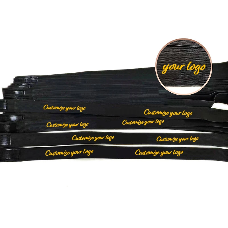 Wholesale Custom Private Label Elastic Band Adjustable Edge Band Printed Logo Elastic Band For Wigs Elastic Bandage Elastic Belt