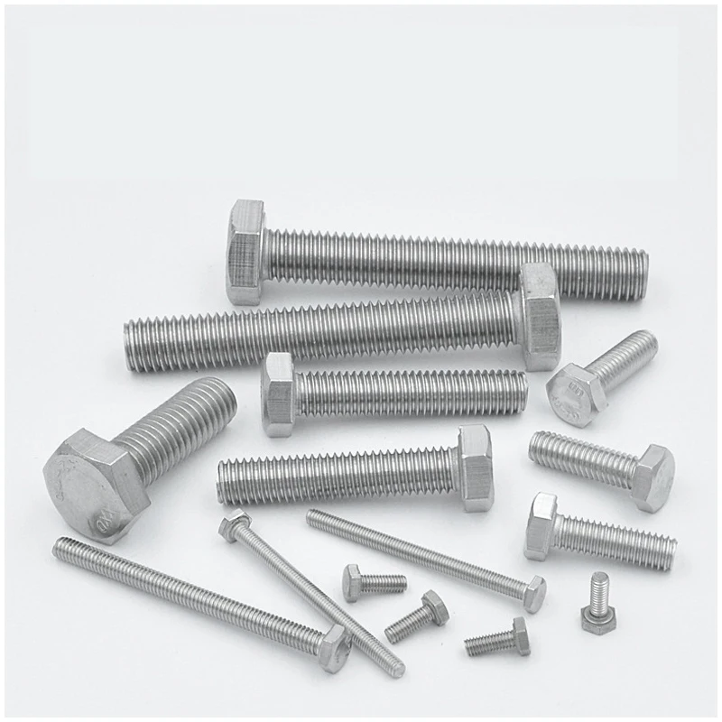 Wholesale retail adjustable class 5.8 zinc coating full thread stainless steel hex bolts
