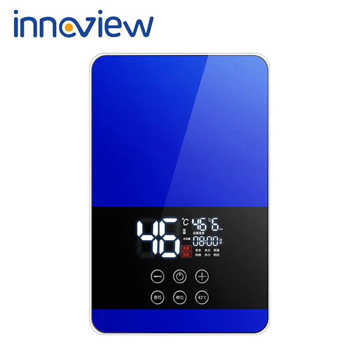 INNOVEW 220-240V Mini LED Display CE approved bathroom geyser instant electric shower hot tankless water heater