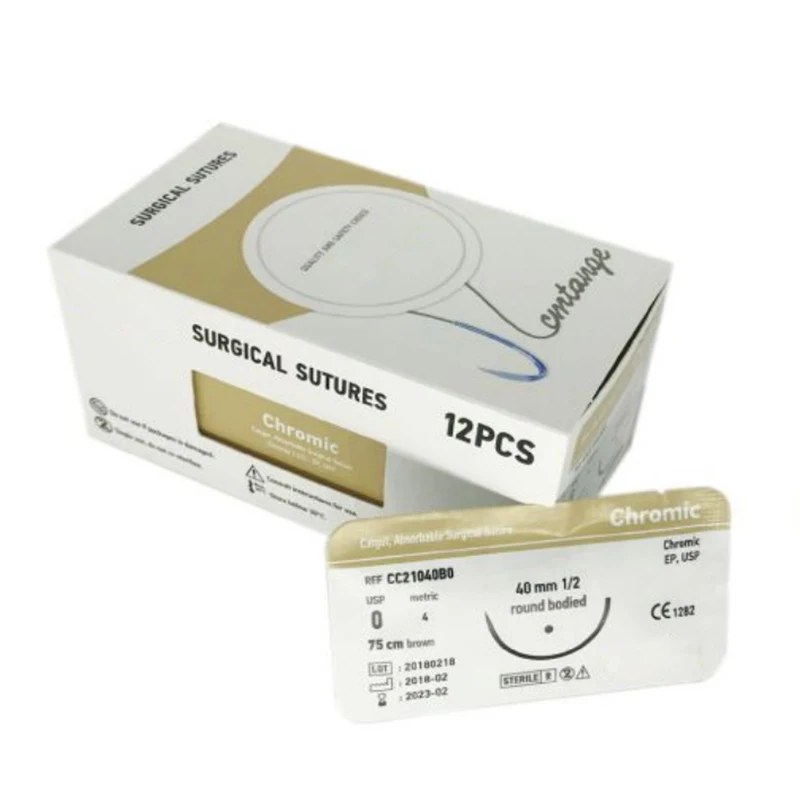 Medical disposable polypropylene silk plain catgut nylon suture chromic catgut suture absorbable surgical suture