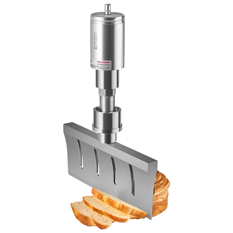 Food Industry 20 kHz Pizza Slicing Equipment Ultrasonic Food Cutter Processing Cutting Machine