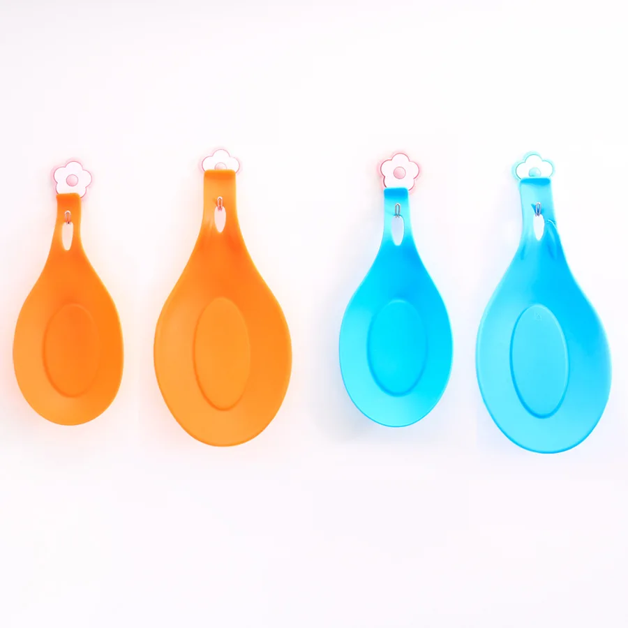 Cooking Silicone Spoon Holder Kitchenware Spoon Rest Utensils Mat scoop holder Pad for Amazon