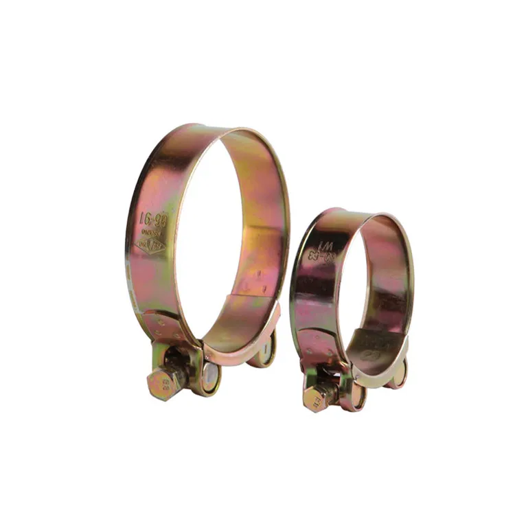 Metal Hose Clamps and Pipe Clamp Fittings for Large Diameter Pipes Metric Measurement System
