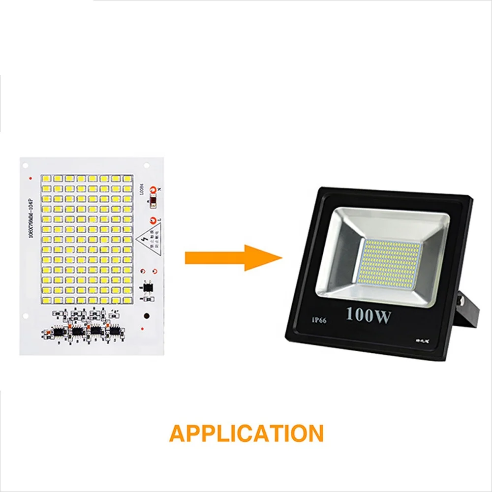 SMD 2835 Chip 100W 50W 30W 20W 10W Flood Light Beads Led SMD Floodlight Lamp DIY for Outdoor Lighting Spotlight